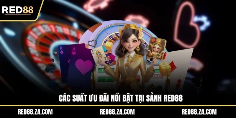 Các suất ưu đãi nổi bật tại sảnh RED88